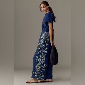 Anthropologie Somerset Jumpsuit in Printed Linen